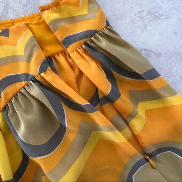 Vera Neumann La Paz Geo Print Tie Neck Silk Halter Tunic, 4 - Picture 7 of 9